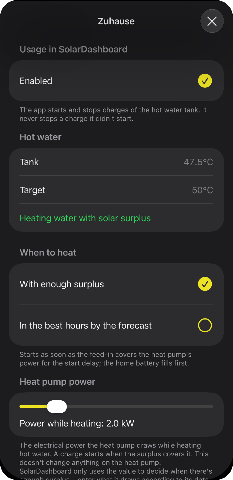 Hot water from solar power for your heat pump